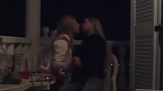 Two teen girls kissng and making out part 2 at wifesharedoncam.com