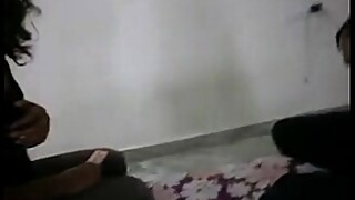 Two Indian wife stripping and playing with neighbour uncle dick